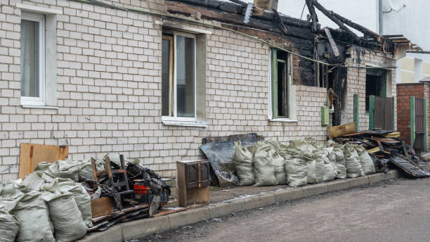 Professional Emergency Fire Cleanup technician working in Brunswick, OH